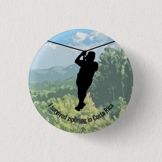Zipline Adventure Design Button (Voorkant)