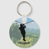 Zipline Adventure Design Sleutelhanger (Achterkant)