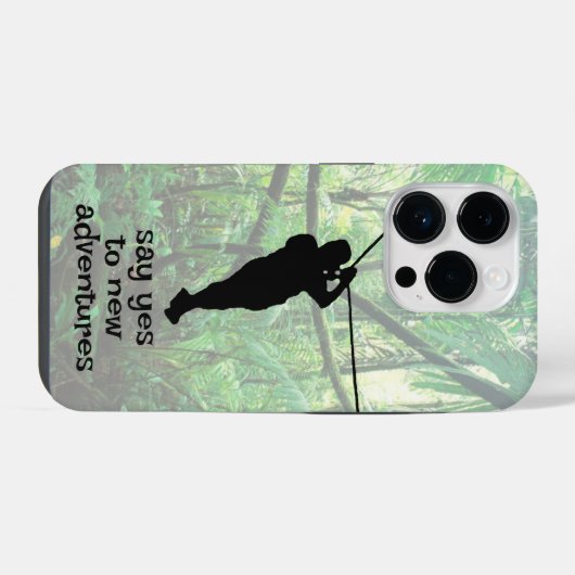 Zipline Adventure Design Smartphone Hoesje iPhone Hoesje (Achterkant horizontaal)