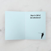 Zipline Adventure Verjaardag Wenskaart Feestdagen Kaart (Binnen)