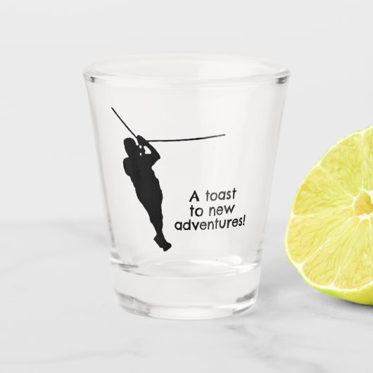 Zipline Adventures Design Shot Glass Glas (Voorkant)