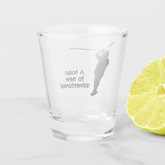 Zipline Adventures Design Shot Glass Shot Glas (Achterkant)