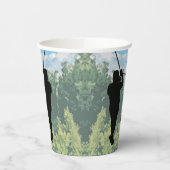 Zipline Avontuur Ontwerp Papieren Bekers (Links)