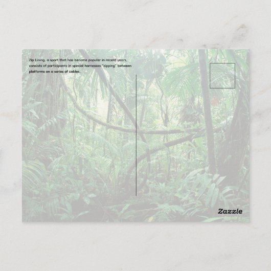 Zipline Briefkaart (Achterkant)