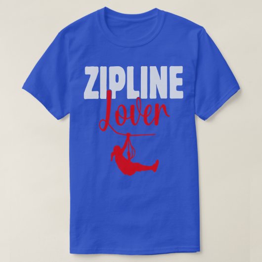 Zipline Lover Design voor Avontuur Liefhebbers TSh T-shirt (Design voorkant)