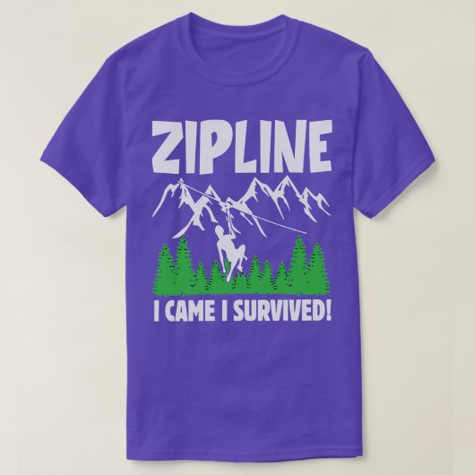 Zipline maakt alles fijn Adventure T-shirt (Design voorkant)
