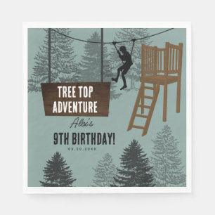 Zipline Touw Parcours Outdoor Park Avontuur Verjaa Servet
