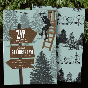 Zipline Touwparcours Outdoor Park Avontuur Verjaar Kaart