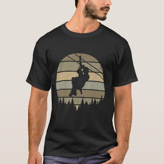 Zipline Ziplining 1 T-shirt (Voorkant)