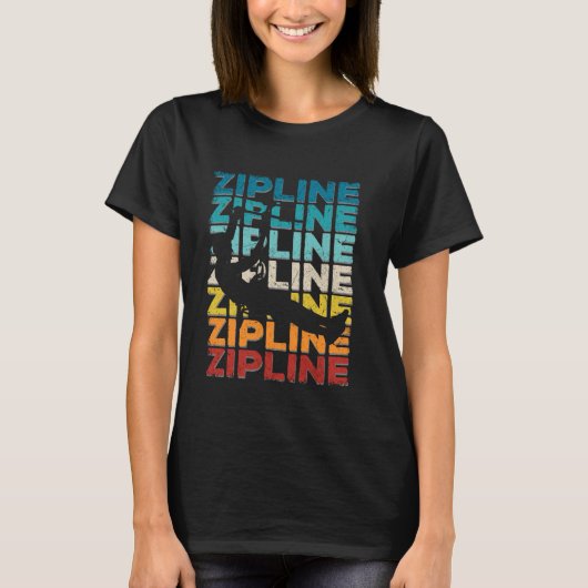 Zipline Ziplining T-shirt (Voorkant)
