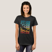 Zipline Ziplining T-shirt (Voorkant volledig)