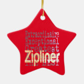 Zipliner Extraordinaire Keramisch Ornament (Achterkant)
