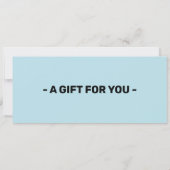 Ziplining cadeaubon, Zipline ticket Kaart (Achterkant)