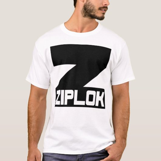 Ziplok - Black Logo T-Shirt (Voorkant)
