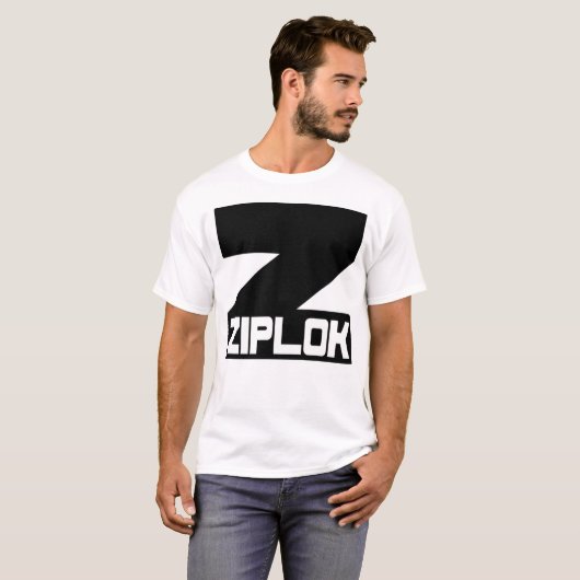 Ziplok - Black Logo T-Shirt (Voorkant volledig)