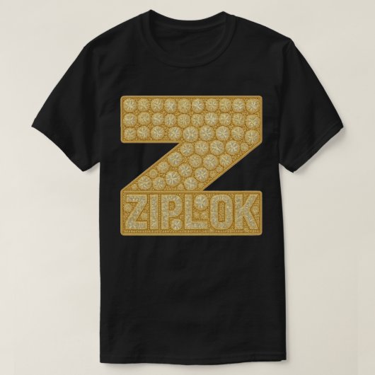 Ziplok - Gouden Diamant Logo - T-shirt (Design voorkant)