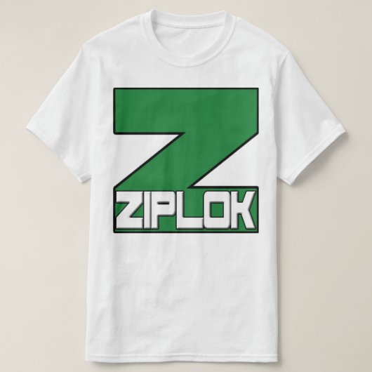 Ziplok Green T T-shirt (Design voorkant)