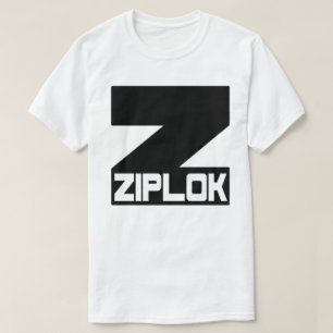 Ziplok - T-shirt met zwart logo