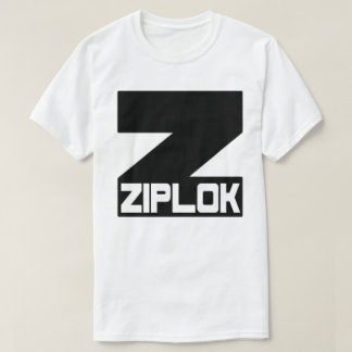 Ziplok - T-shirt met zwart logo