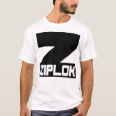 Ziplok - T-shirt met zwart logo (Voorkant)