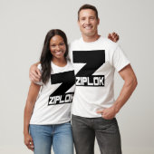 Ziplok - T-shirt met zwart logo (Unisex)