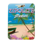 Zipolite Mexico strandposter Magneet (Verticaal)