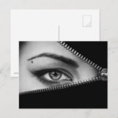Zipped Eye Briefkaart (Voorkant / Achterkant)