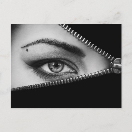 Zipped Eye Briefkaart (Voorkant)