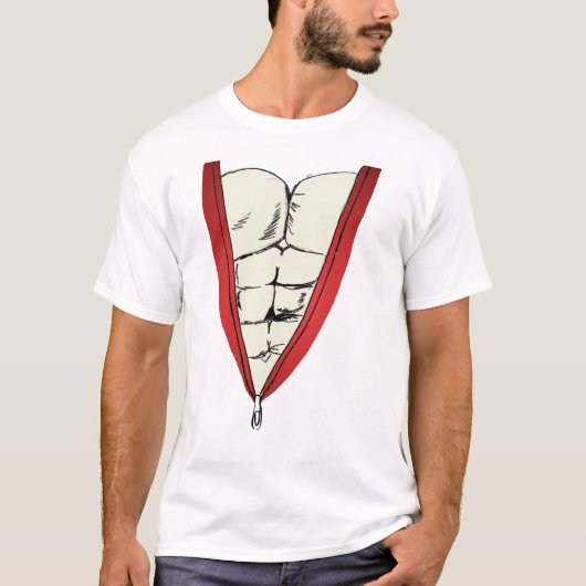 Zipped Ripped T-shirt (Voorkant)