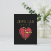 ZIPPER CLUB, harttransplantatie, open hartchirurgi Briefkaart (Staand voorkant)