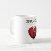 ZIPPER CLUB, harttransplantatie, open hartchirurgi Koffiemok (Voorkant links)