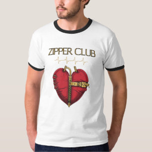 ZIPPER CLUB, harttransplantatie, open hartchirurgi T-shirt