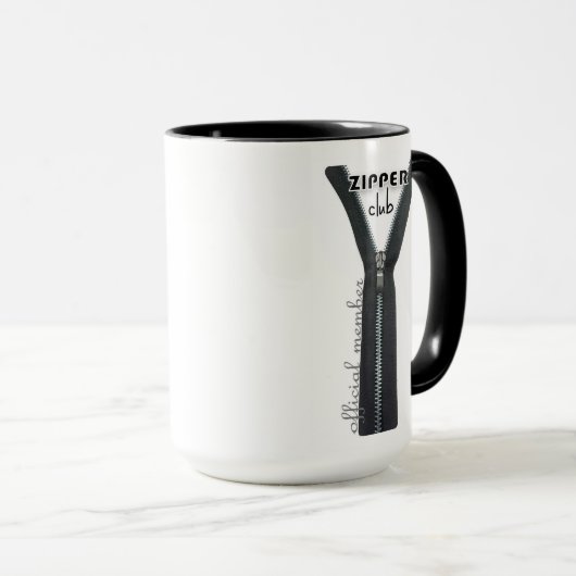 zipper club heart surgery coffee mug mok (Voorkant rechts)