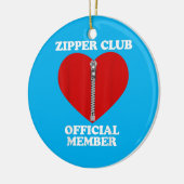 Zipper Club Heart Surgery Recovery Open Heart Keramisch Ornament (Links)