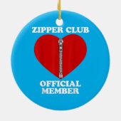 Zipper Club Heart Surgery Recovery Open Heart Keramisch Ornament (Achterkant)