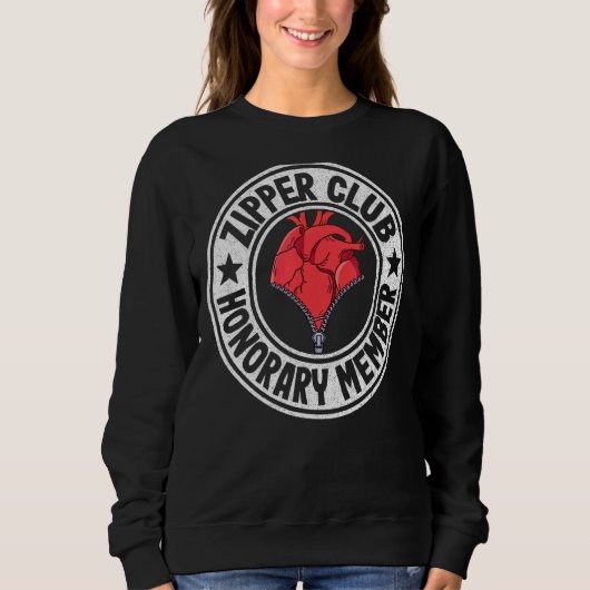 Zipper Club Honorary Member Bypass Open Heart Surg Trui (Voorkant)