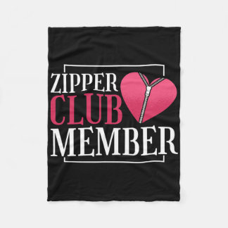 Zipper Club-lid Hart- en vaatziekten bewustzijn ro Fleece Deken