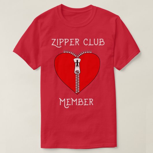 Zipper Club Lid Hartchirurgie T-shirt (Design voorkant)