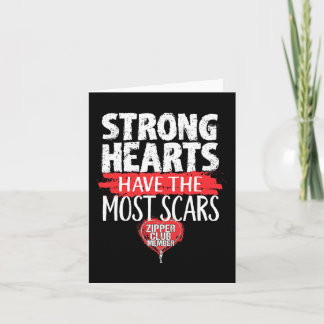 Zipper Club Lid Open Heart Surgery Survivor Kaart