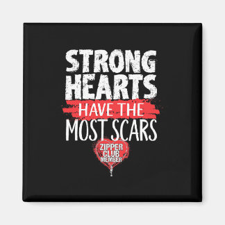 Zipper Club Lid Open Heart Surgery Survivor Magneet