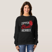 Zipper Club Member Bypass Open Heart Surgery Recov Trui (Voorkant volledig)
