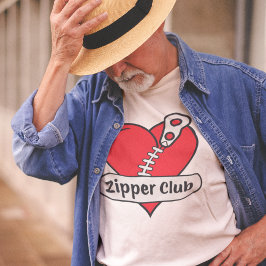 Zipper Club Open Hart Chirurgie Overlevende Grappi T-shirt