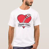 Zipper Club Open Hart Chirurgie Overlevende Grappi T-shirt (Voorkant)