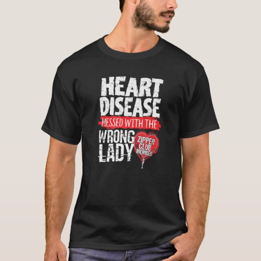 Zipper Club Open Heart Surgery voor vrouwen T-shirt (Voorkant)