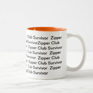 Zipper Club Survivor Tweekleurige Koffiemok