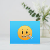 Zipper Emoji Briefkaart (Staand voorkant)
