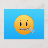 Zipper Emoji Briefkaart (Voorkant)