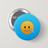 Zipper Emoji Ronde Button 5,7 Cm (Voorkant /achterkant)