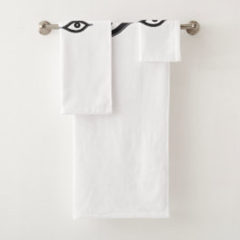 Zipper Eyes Bad Handdoek