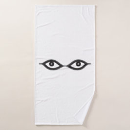 Zipper Eyes Badhanddoek
